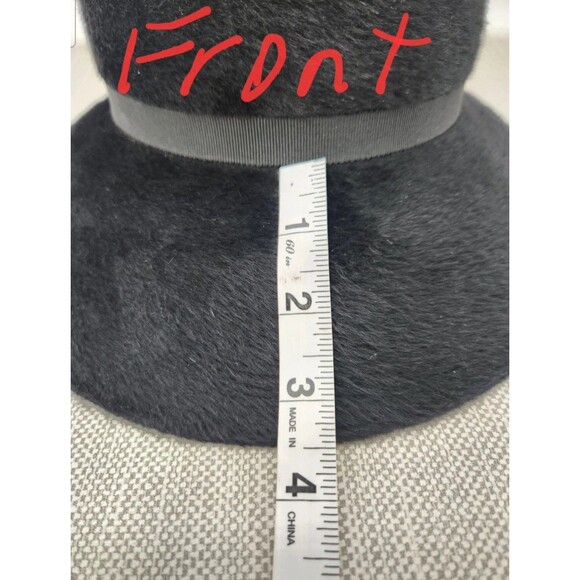 Brunschwig 21 Inch Vintage Hat Black Cloche Fedora Faux Fur Classic Switzerland main image 13